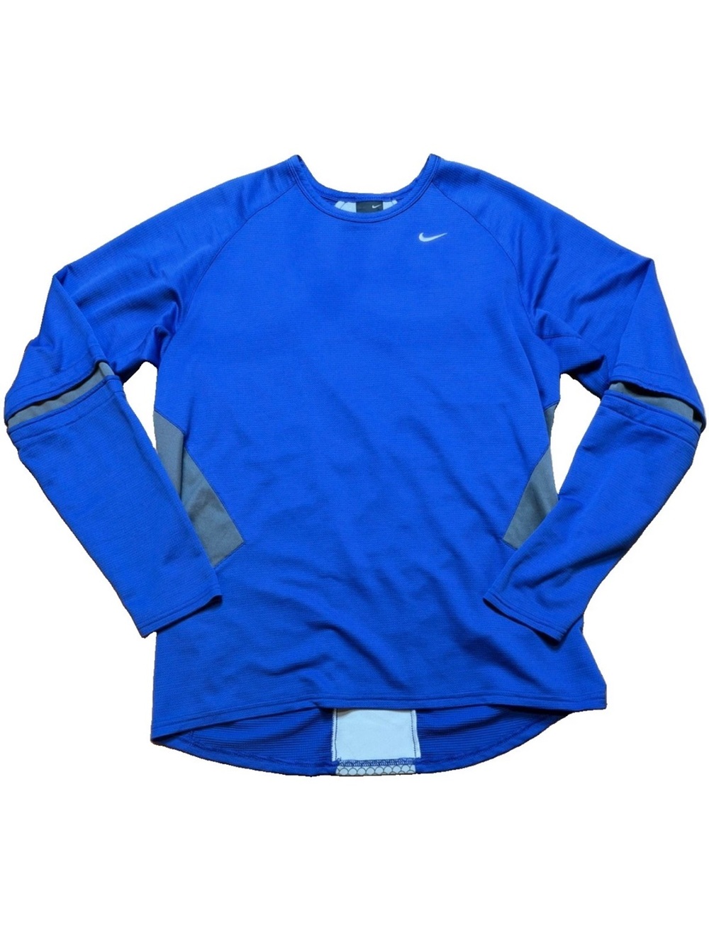 Nike Sphere React Smart Vent Shirt Mens L Blue Matrix Spine Long Sleeve Y2K VTG